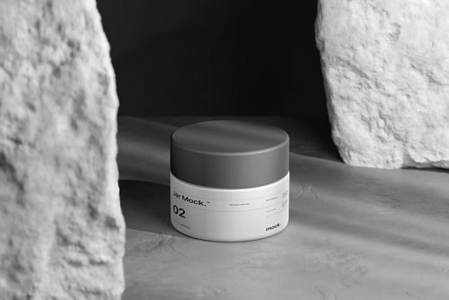 Modern Cosmetic Bottle Jar Mockup
