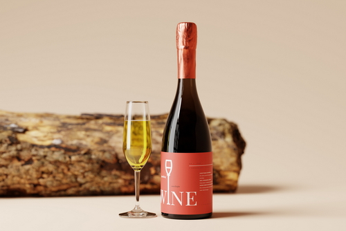 Sparkling Wine Bottle Mockups to Showcase Your Wine Products
