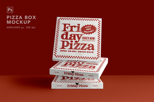 Pizza Box Mockup
