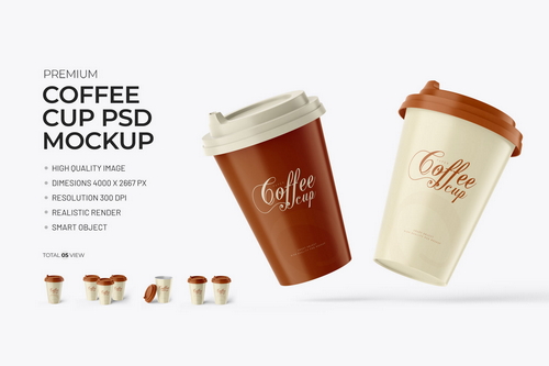 Coffee Cup PSD Mockup