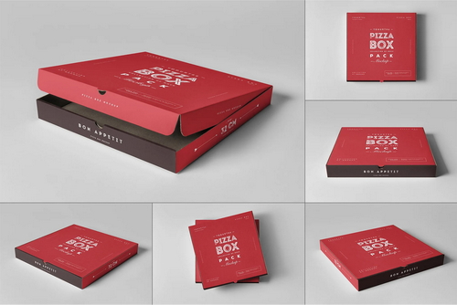 32 Pizza Box Mock-up