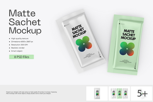 Sachet PSD Mockup