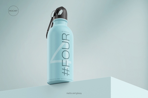 Stainless Steel Water Bottle Mockups