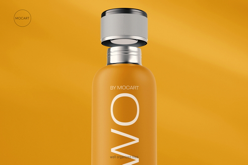 Soundwave Audio Bottle Mockup