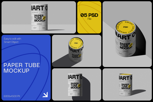 Paper Tube Mockup