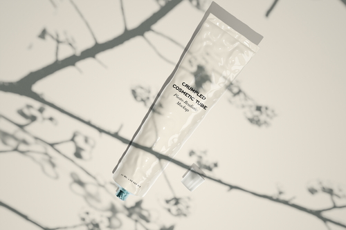 Crumpled Cosmetic Tube Mockup Set
