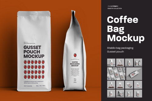 14 Coffee Bag Mockups