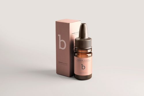 Amber Glass Dropper Bottle Mockups