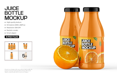 Juice Bottle Mock-Up