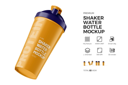 Shaker Bottle Mockup