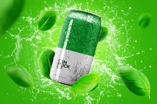 Soda Can Mockup Manipulation