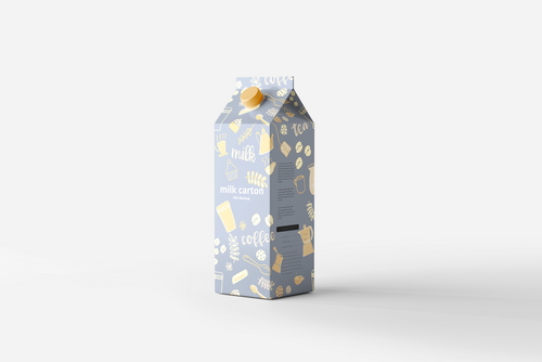 Milk Carton Box Mockups