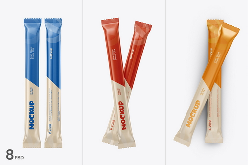Stick Sachet Mockup