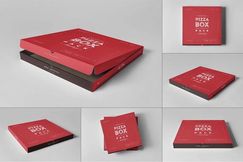 42 Pizza Box Mock-up