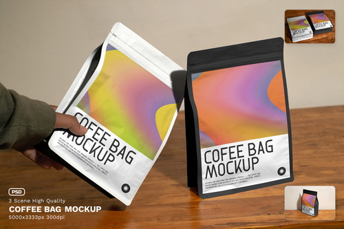 Coffee Bag Mockup / Coffee Set Series