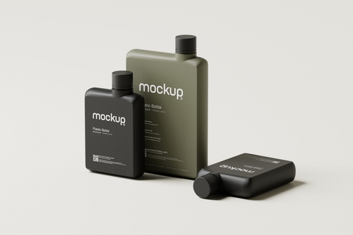 Notebook Shaped Water Bottle Mockups
