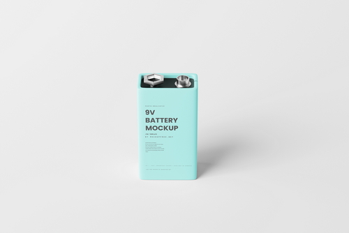9V Battery Mockups