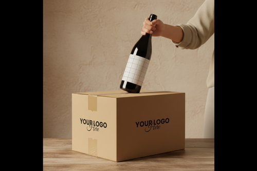 Wine Label and Box Mockups