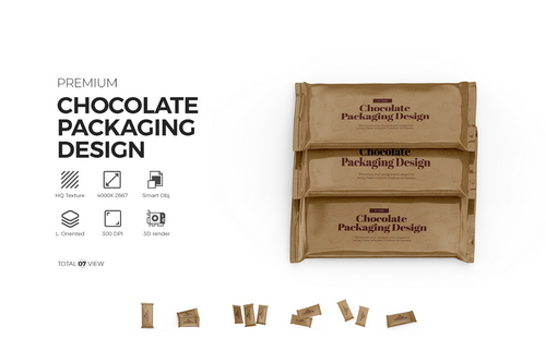 Chocolate Packaging Mockup