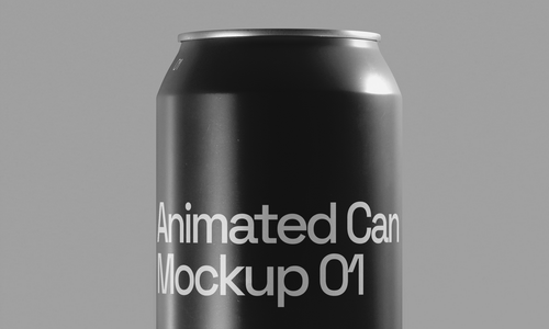 Animated Can Mockup