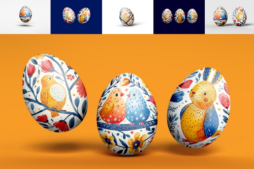 Easter Egg Mockup Generated with AI