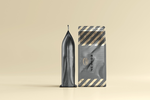 Coffee packaging mockup