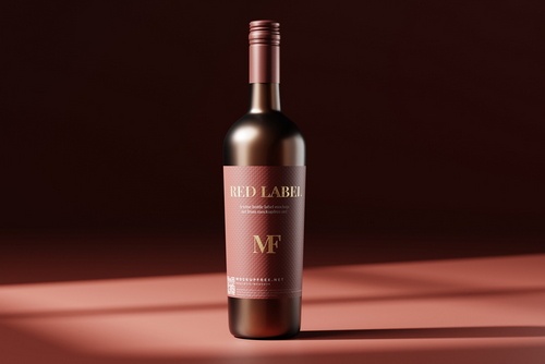 Red Label - Wine Bottle Mockups