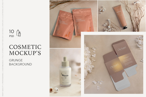 Cosmetic MockUp's Grunge Background