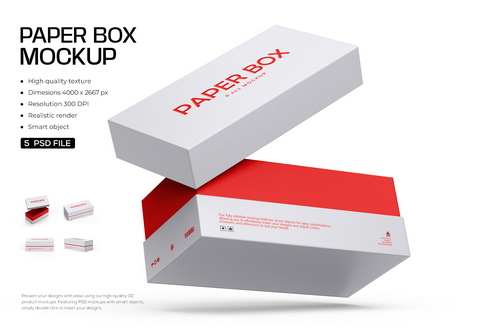 Rectangle Box Mockup for Branding
