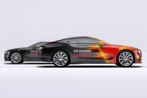 Bentley Continental Car Mock-Up