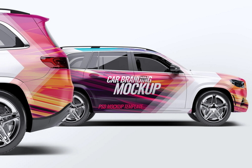 Mercedes GLS Car Mock-Up