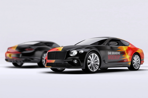 Bentley Continental Car Mock-Up