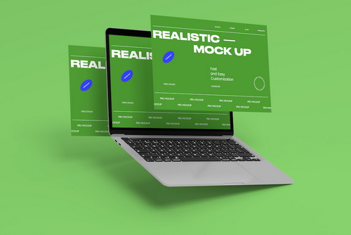 Laptop Mockup for Website Design