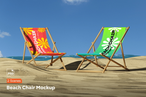 Beach Chair Mockup