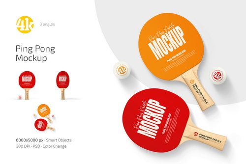 Ping Pong Mockup Set