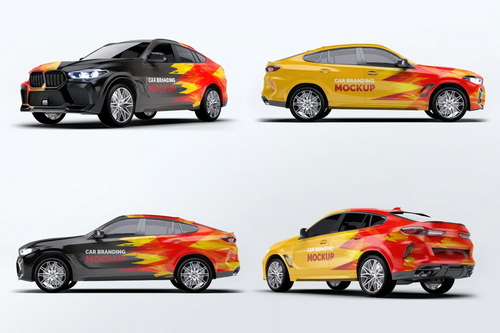 BMW X6 Car Mockup