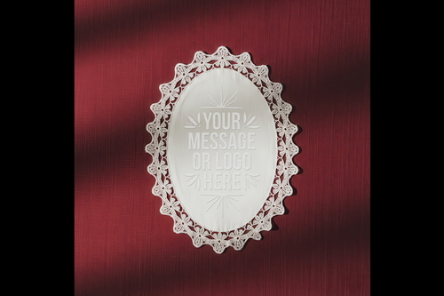 Fabric Lace Centerpiece Cloth Mockups