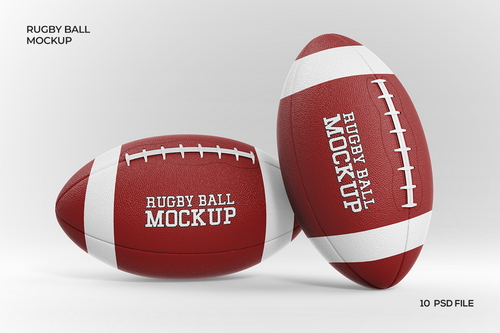 Rugby Ball Mockup