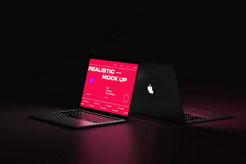 Professional Laptop Screen Mockup Template