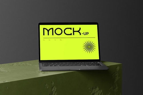 Laptop Mockup Template for Display