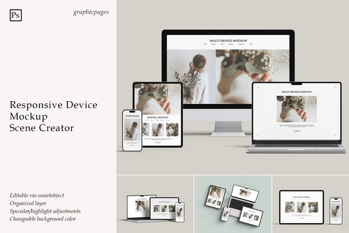 Responsive Device Mockup - Scene Creator