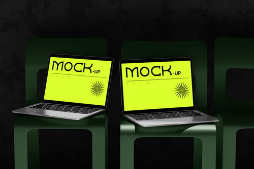 Modern Laptop Mockup Scene Design