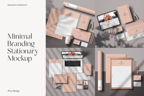 Minimal Branding Stationary Mockup