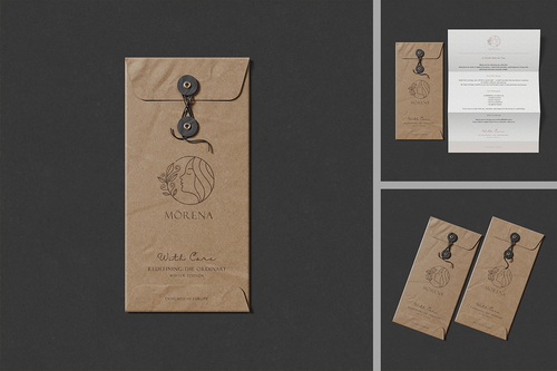 DL Kraft String-Tie Envelope Mockup