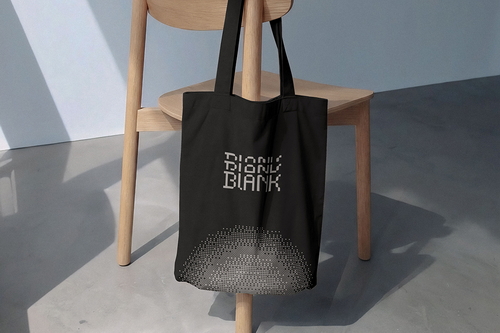 Minimalist Wooden Chair Tote Bag Mockup