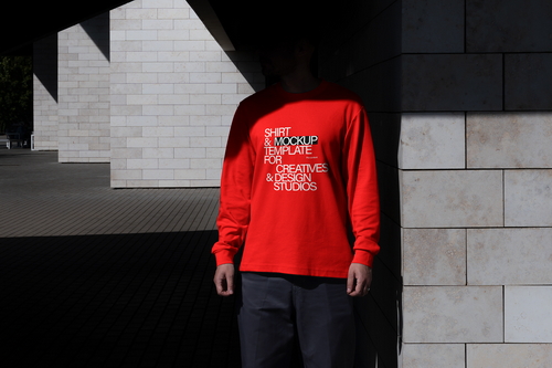 Long Sleeve Shirt Mockup Scene Raw-05-02