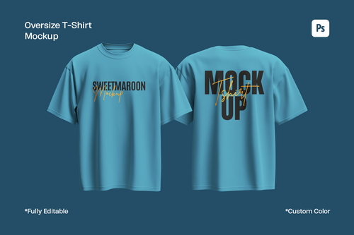 Oversize T-Shirt Mockup