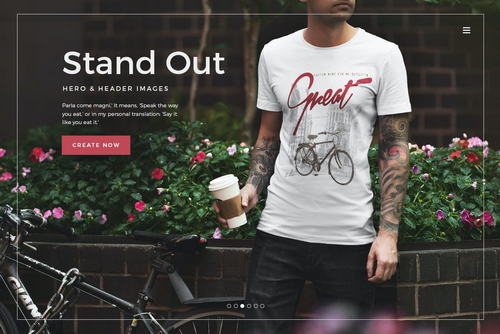 T-Shirt Mockup Male Model New York Scene 11