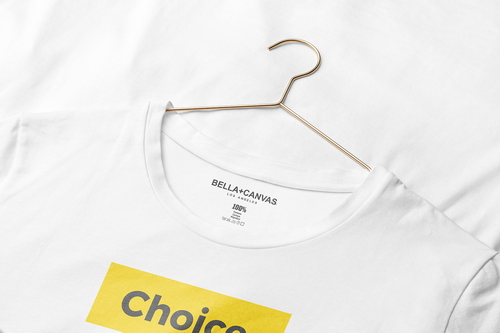 T-Shirt and Label Closeup Mockup Scene 28