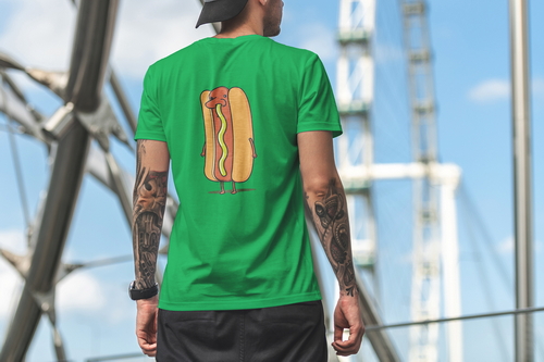 T-Shirt Mockup Male Model City Scene 14